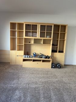 IKEA Large Modular Wall Unit Entertainment Center
