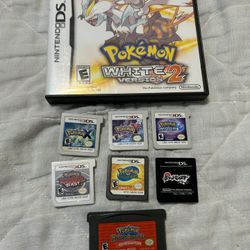 Nintendo 3DS DS Gameboy Pokemon Game lot Bundle White 2 X Y red mystery dungeon moon ranger black