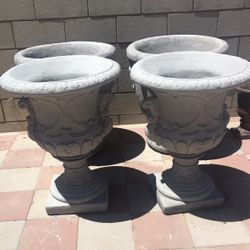 New Flower Pots Made Out Cement Perfect Gift For Any Occasion 