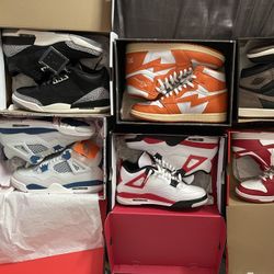 Jordan 4s, Jordan 1s, Air Kiys, Jordan 3s, Dunks