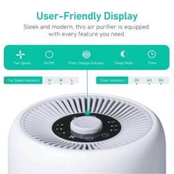 2 Pack TPLMB Air Purifiers for Bedroom,H13 HEPA Filters,