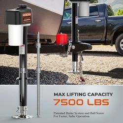 7500LBS Electric Trailer Jack with Remote Control