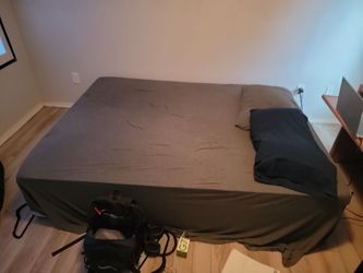Wooden desk AND Queen Matress  FREE FREE FREE