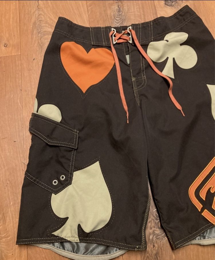 Vintage Billabong TAJ Burrow Signature Broadshort Poker Swim