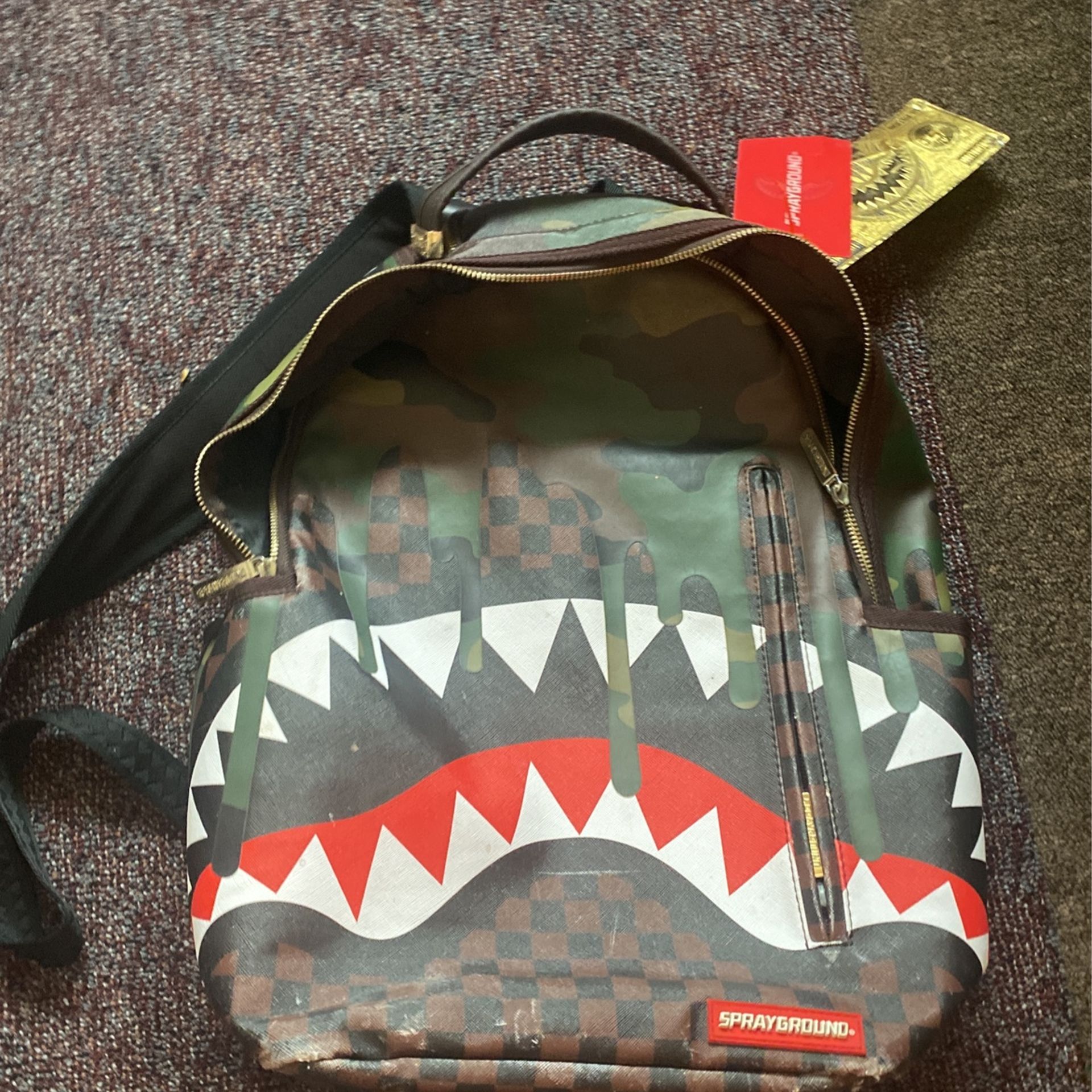 spray ground limited edition back pack