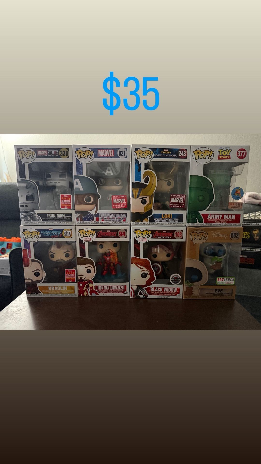Funko Pops For Sale $35/ea