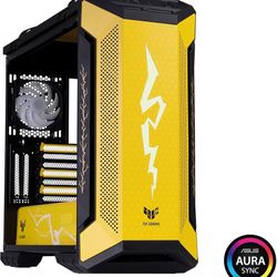 ASUS TUF Gaming GT501 ZENITSU Mid-Tower Computer Case for up to EATX Motherboards with USB 3.0 Front Panel Cases GT501/GRY/WITH Handle Demon Slayer Ed