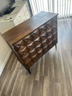 Pier One Indian geometric design cabinet