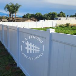 White Vinyl Fence