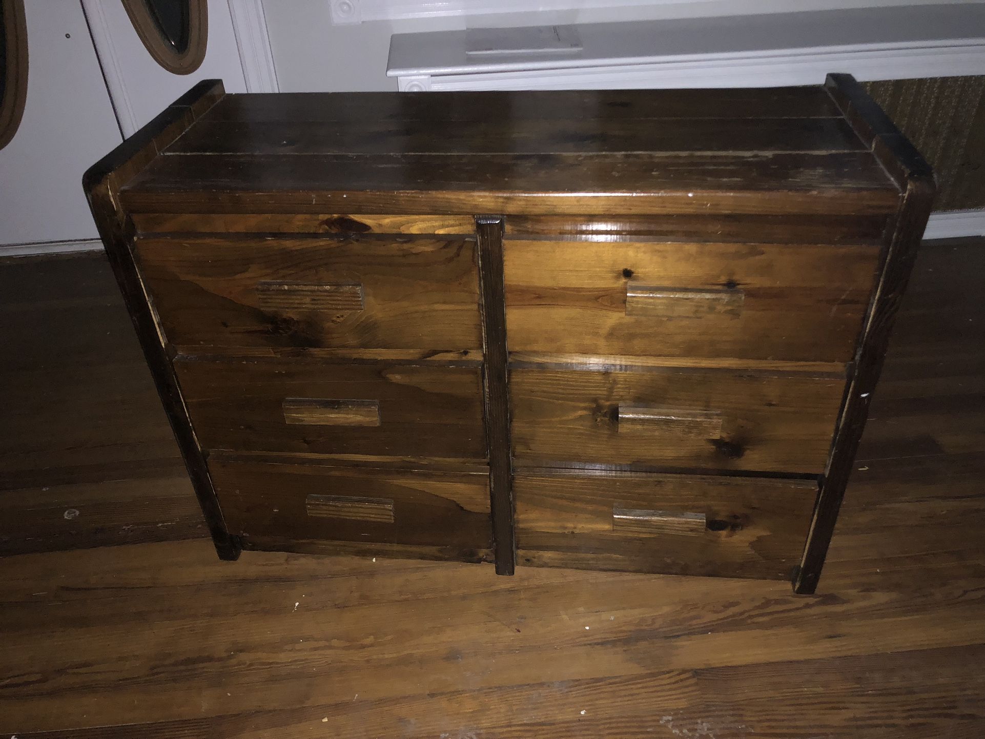 Free Sears Solid Wood, Six Drawer Dresser & Free Desk