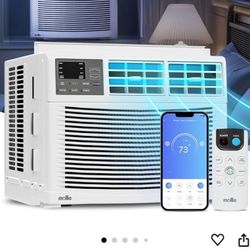 mollie Smart 8000BTU Window Air Conditioner with Wi-Fi Connected, Energy Saving AC Unit with Remote & App Control & Timer Function Ideal for Medium Ro