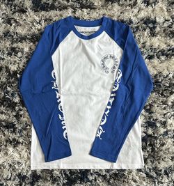 Chrome Hearts White and Blue Long Sleeve T-Shirt