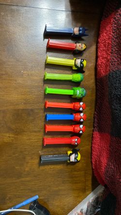 SUPERHERO PEZ Dispenser SET DC MARVEL Vintage Collectible LOT of 10