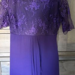 Purple Dress Xl 