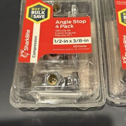 Angle Stop Valve 1/2 in × 3/8 in