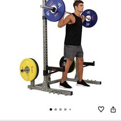 Weight Rack w/Barbell and Plates!