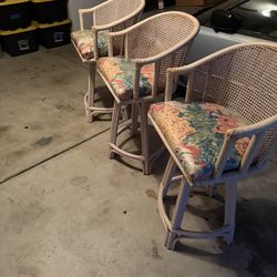 Wicker Stool Chairs