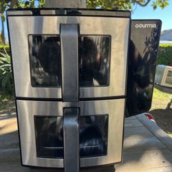 Gourmia 11-QT. Dual Basket Air Fryer with Smart Finish & 4-Layer Cooking