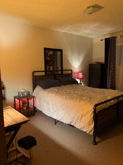 Queen size rustic bedroom set **mattress not included **