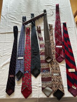 Vintage silk neckties with hanger