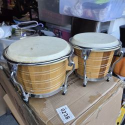 Bongos Hand Drums Nice Pair 