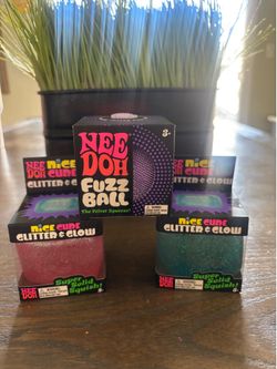 Needoh Nice Cubes & Fuzz Ball