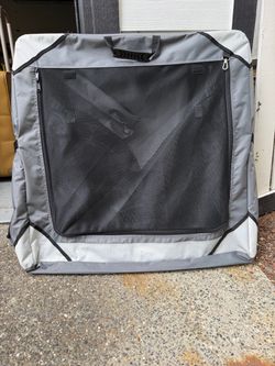Portable soft collapsible dog crate