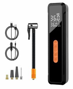 Generic 6000mAh Powerful Car Air Pump Shut-Off Portable Air Compressor USB Type-C Charge Motorcycle Bike Tire Inflator