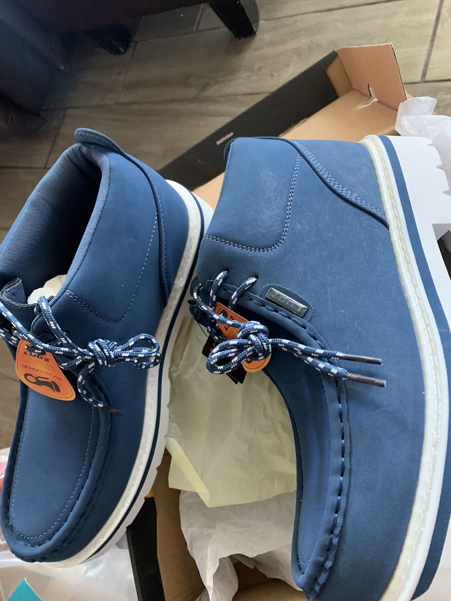 #lugz #new #flexastride #size 10 #mens #slip Resistant #navy #new # Memory Foam