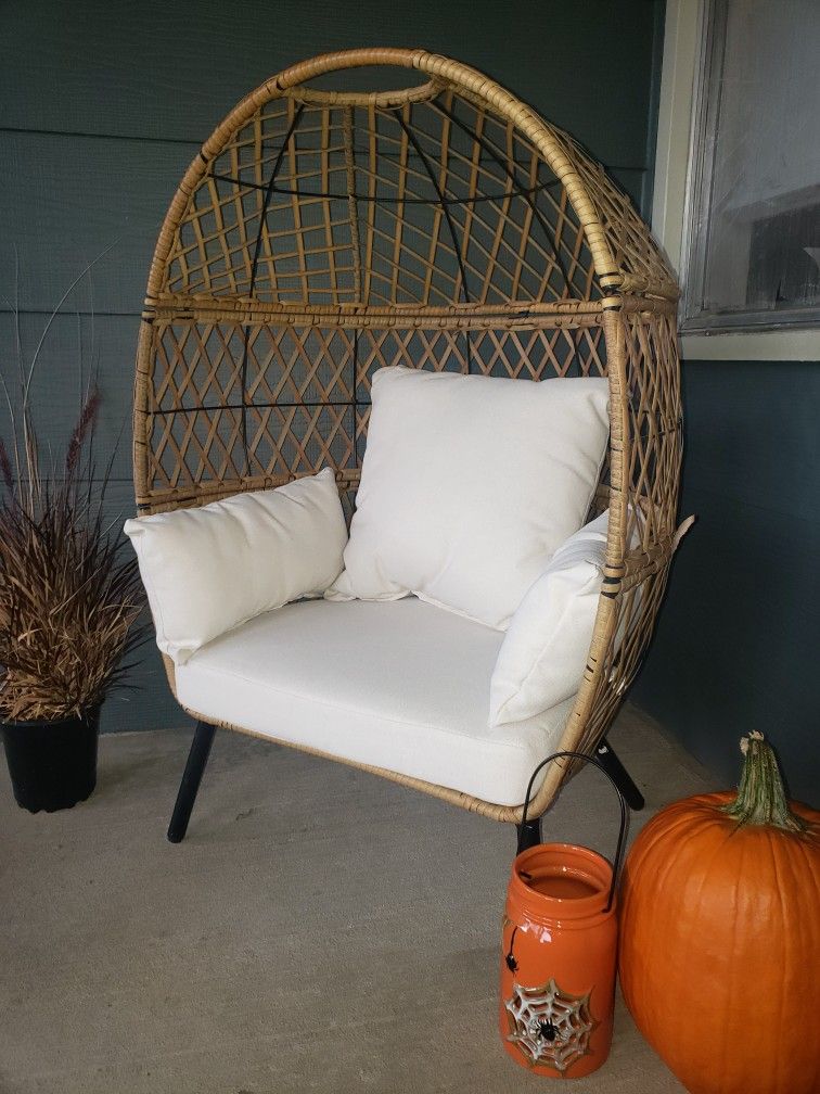 Wicker Egg Chair-Kid Size