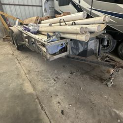 16’ Flatbed Trailer With Ramps, I Have Another Electric Trailer Jack I Send With It…. We Have A Special Reciever Hitch For This Trailer….. 