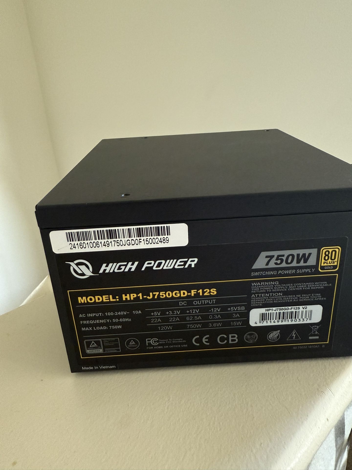 High Power 750 Watt Power Supply PSU