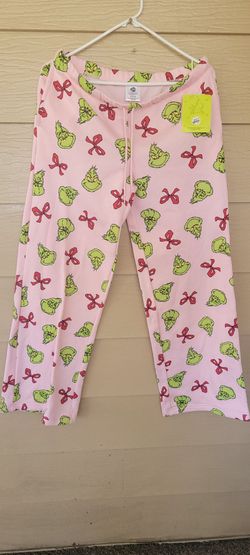 BRAND NEW WOMANS GRINCH SWEATPANTS SIZE MEDIUM 8-10