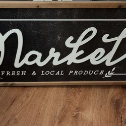 Brand New Market Sign Large. Gorgeous!!!!