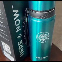 Here & Now Supply Co. 25 oz Multi-Function Travel Mug and Tumbler | Tea Infuser Water Bottle | Fruit Infused Flask | Hot & Cold Double Wall Stainless 