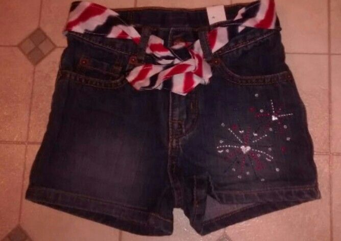 Perfect for 4th of July 4T TCP shorts!