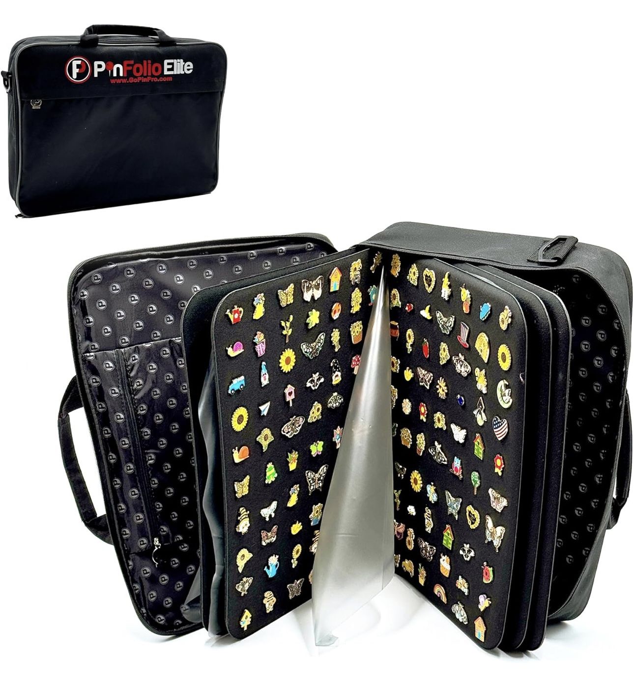 PinFolio Elite Pin Display Bag, Extra Large Sports & Disney Pin Book Designed...
