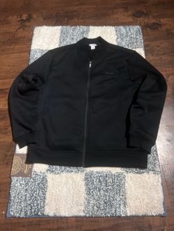 Calvin Klein Black Full-Zip Bomber Jacket