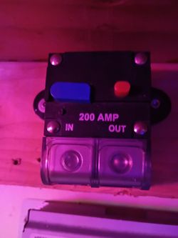New 200 amp circuit breaker