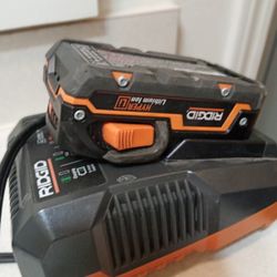 Ridgid Drill Battery With Charger