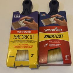2 Wooster Brush Shortcut Angle Sash Paintbrush