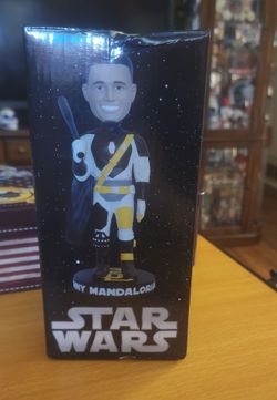 Star Wars Mandalorian Baseball Bobblehead in Box