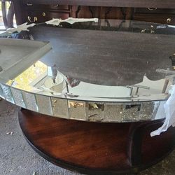 Glass Coffee Table + 2 Matching Side Tables 