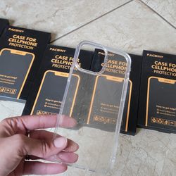 Iphone clear glitter case
