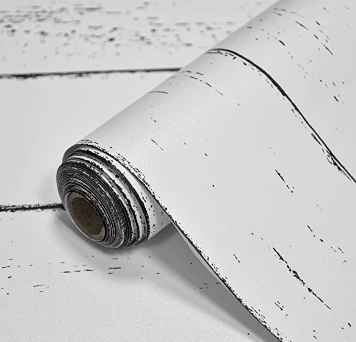 White Wood Wallpaper Peel and Stick Wallpaper Wood Contact Paper for Countertops Waterproof Vintage Wood Plank Wallpaper for Walls Contact Paper for C
