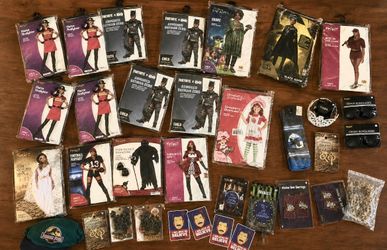 BIG Halloween Costume Bundle Lot – 15+ Costumes & Accessories