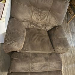 Suede Recliner Chair 