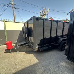 Dump Trailer 8x12x4 12000lb Many Extras $6485 Cash Only 