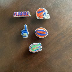 5 Piece Florida Gators Shoe Charm - Croc Charms - Jibbitz