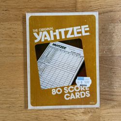 1980 Yahtzee Score Pads (3)
